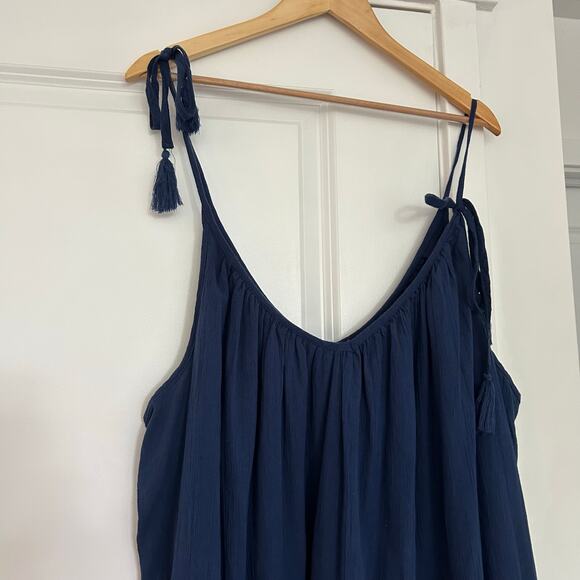 Old Navy Sleeveless Tasseled Color-Block All-Day Maxi Swing Dress Women’s 3X - Picture 4 of 11